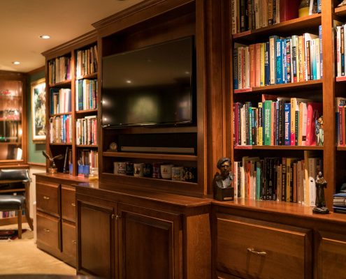 custom bookshelves for home office