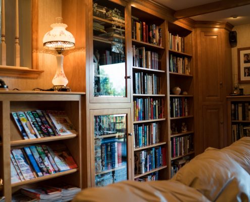 custom bookshelves for residence