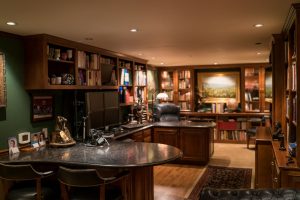 custom cabinetry makes a home office beautiful